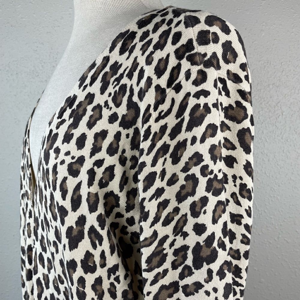 Covington Buttondown Leopard Print Cardigan Sweat… - image 4